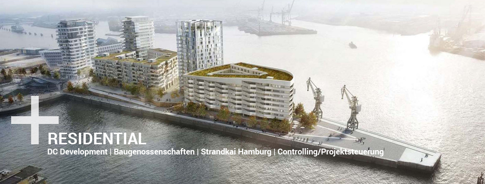 Residential, DC Development, Baugenossenschaften, Strandkai Hamburg, Controlling/Projektsteuerung